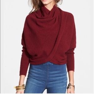 Free People Sugar Faux Wrap Sweater